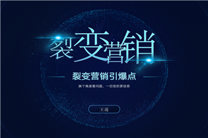 王通裂变营销引爆点最新教程_详细讲解裂变营销的模式、工具、势能