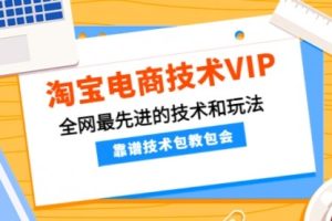 淘宝电商VIP高端课程，全网最先进的技术和玩法，靠谱技术包教包会