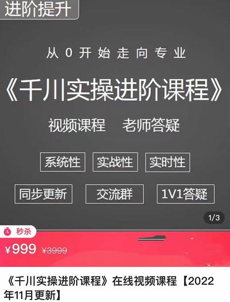 阳光·千川实操进阶课程(11月更新)从0开始走向专业,包含千川短视频图文、千川直播间、小店随心推 阳光·千川实操进阶课程(11月更新)从0开始走向专业,包含千川短视频图文、千川直播间、小店随心推