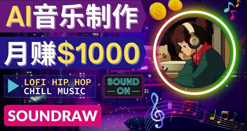 无需任何音乐基础:使用AI软件制作Lofi Hip Hop Chill Music月赚1000美元 无需任何音乐基础:使用AI软件制作Lofi Hip Hop Chill Music月赚1000美元