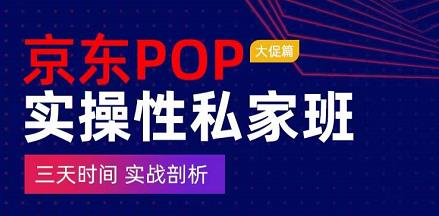 京东POP实操性私家班——大促篇，三天时间，实战剖析-原价4980