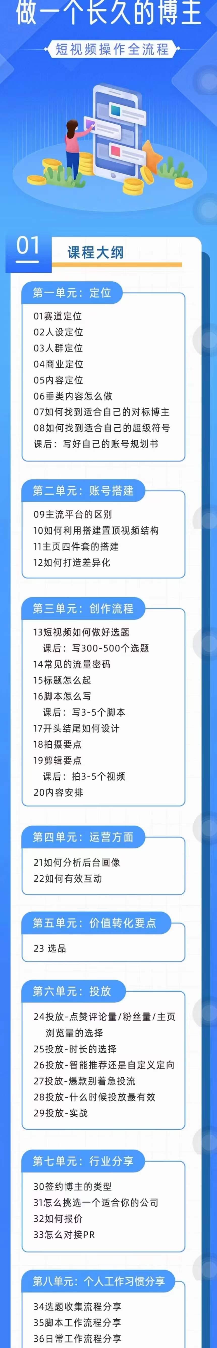 短视频实操全流程-必学:账号定位+搭建+创作+运营+转化+投放 短视频实操全流程-必学:账号定位+搭建+创作+运营+转化+投放