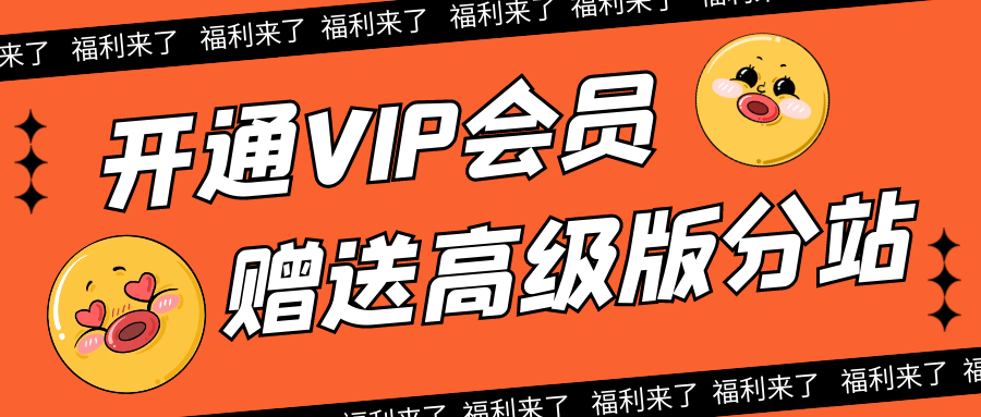 开通本站VIP送分销站高级版分站