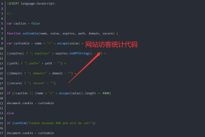 给网站加上访客统计—完整版代码（亲测可用）