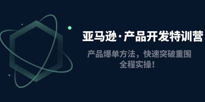 亚马逊·产品开发特训营:产品爆单方法,快速突破重围,全程实操!