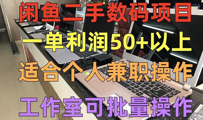 (2142期)闲鱼二手数码项目,个人副业低保收入一单50+以上,工作室批量放大操作 (2142期)闲鱼二手数码项目,个人副业低保收入一单50+以上,工作室批量放大操作