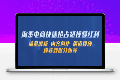 （2345期）淘系电商快速抢占短视频红利：流量解析 内容创作 渠道投放 爆款数据分析等