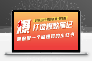 （2404期）21天小红书特训营-第6期，打造爆款笔记，带你做一个能赚钱的小红书！