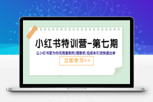（2413期）小红书特训营-第七期 让小红书变为你无限复制的/提款机 低成本引流快速出单