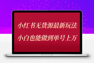 （2447期）小红书无货源最新螺旋起号玩法，电商小白也能做到单号上万（收费3980）