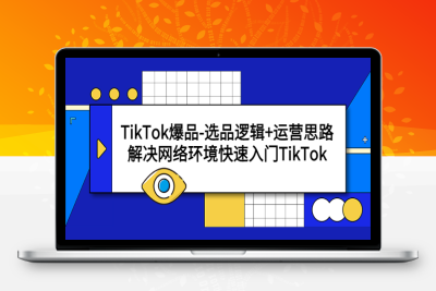 （2458期）TikTok爆品-选品逻辑+运营思路：解决网络环境快速入门TikTok
