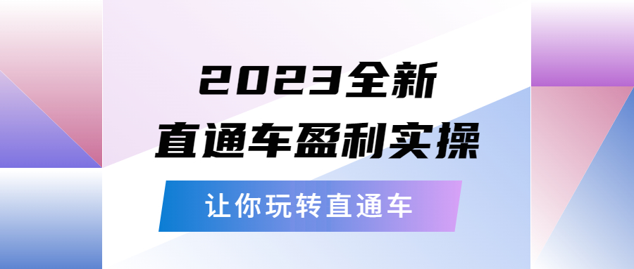 （2513期）2023全新直通车·盈利实操：从底层，策略到搭建，让你玩转直通车
