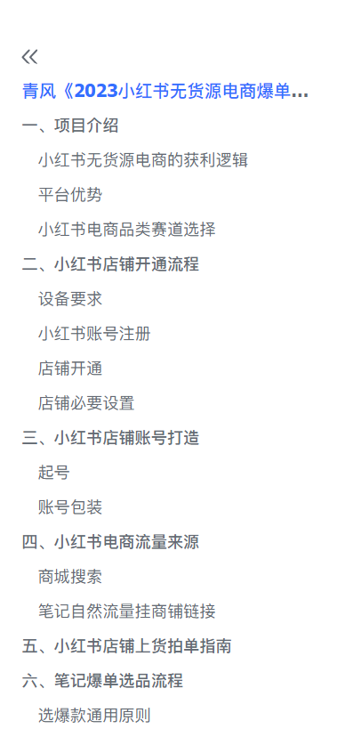 (2522期)小红书无货源电商爆单终极版【视频教程+实战手册】保姆级实操从0起店爆单 (2522期)小红书无货源电商爆单终极版【视频教程+实战手册】保姆级实操从0起店爆单