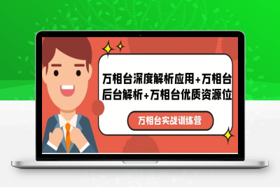 （2524期）万相台实战训练课：万相台深度解析应用+万相台后台解析+万相台优质资源位