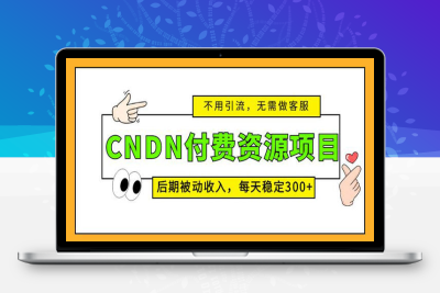[网赚项目] CNDN付费资源项目